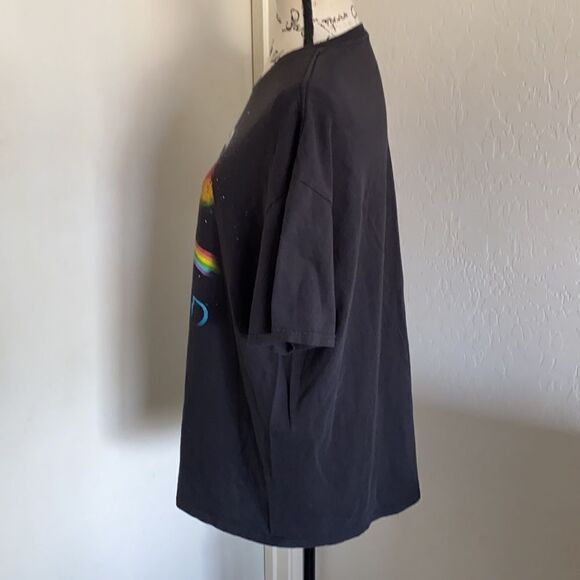 Pink Floyd Faded Black The Dark Side Of The Moon Graphic Shirt - Picture 2 of 8